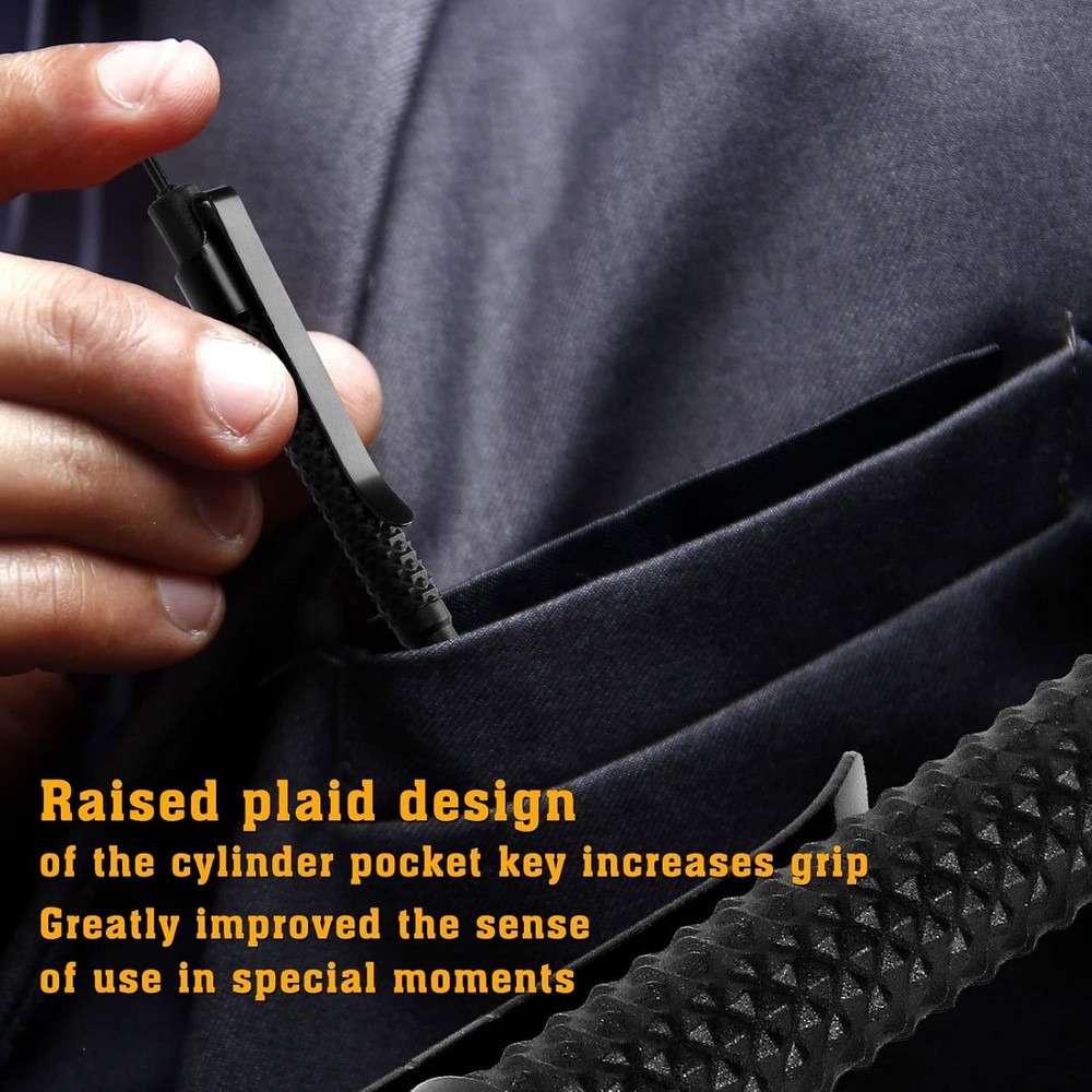 Durable Pocket Handcuff Key - Polymer, Quick Access & Secure Clip - 2 Pack