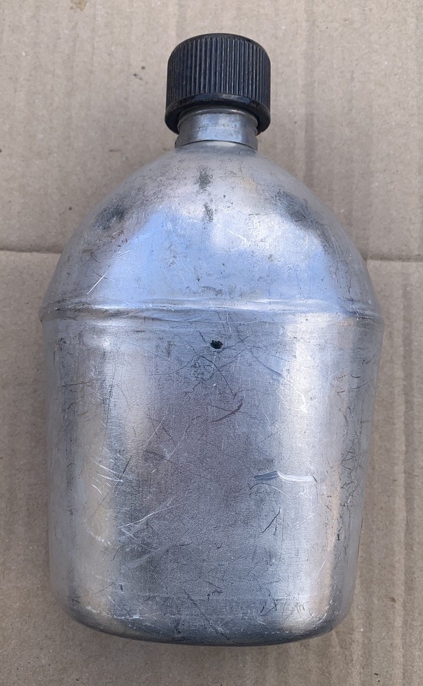 Original WWII US Military Steel Canteen 1945 Dated