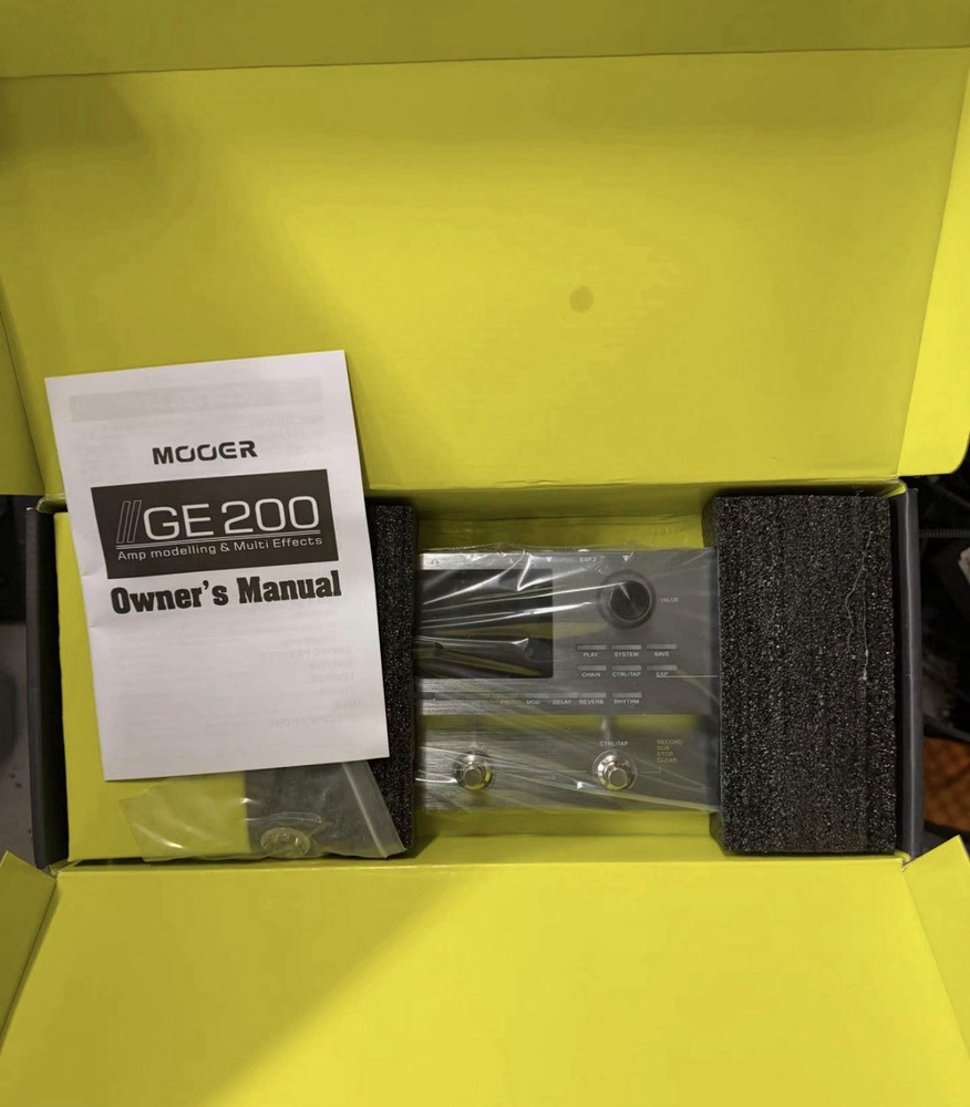 MOOER GE200 Multi-Effects Processor Amp Modeling Digital for Electric Guitar