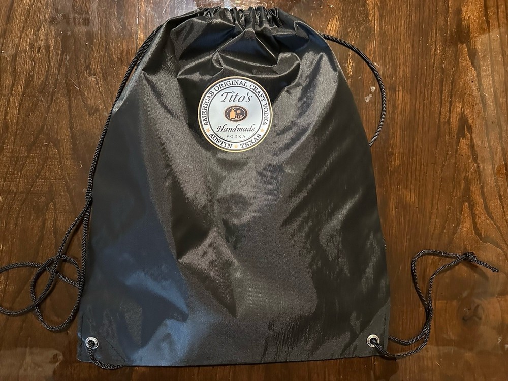 Tito’s Vodka  Cinch Drawstring Bag/ Backpack New