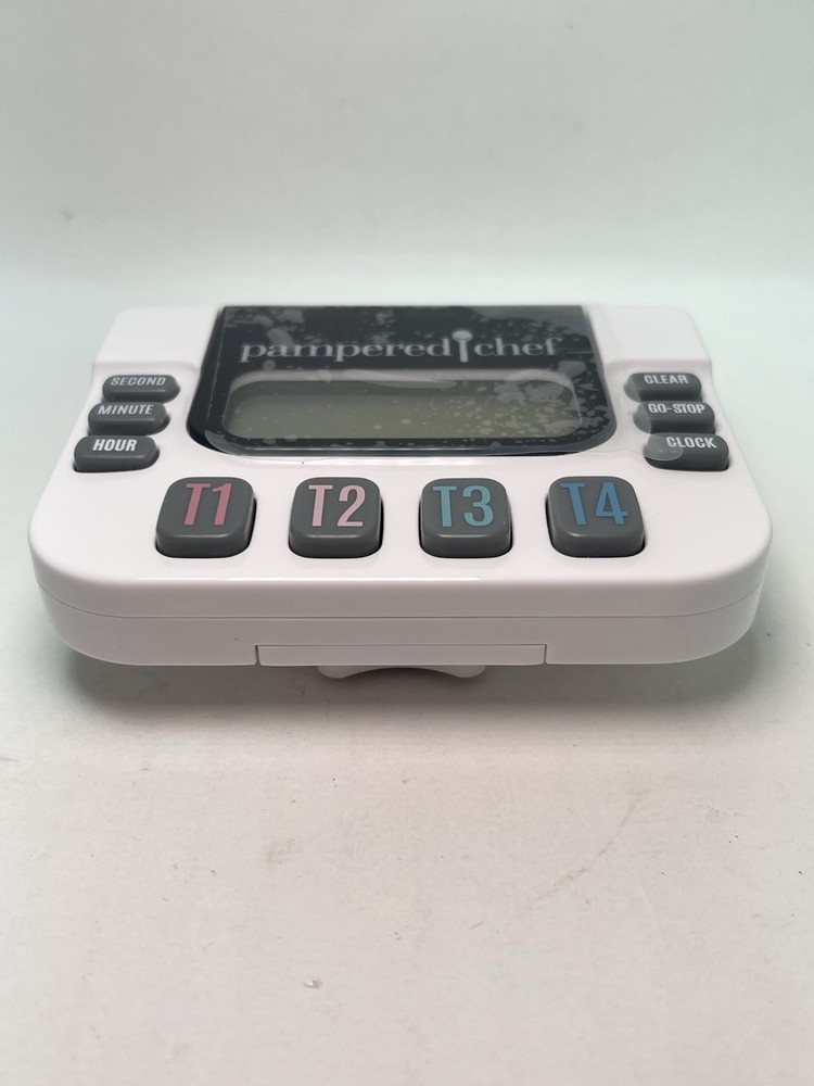 The Pampered Chef Digital Kitchen White Timer Model 100479 TIMER ONLY
