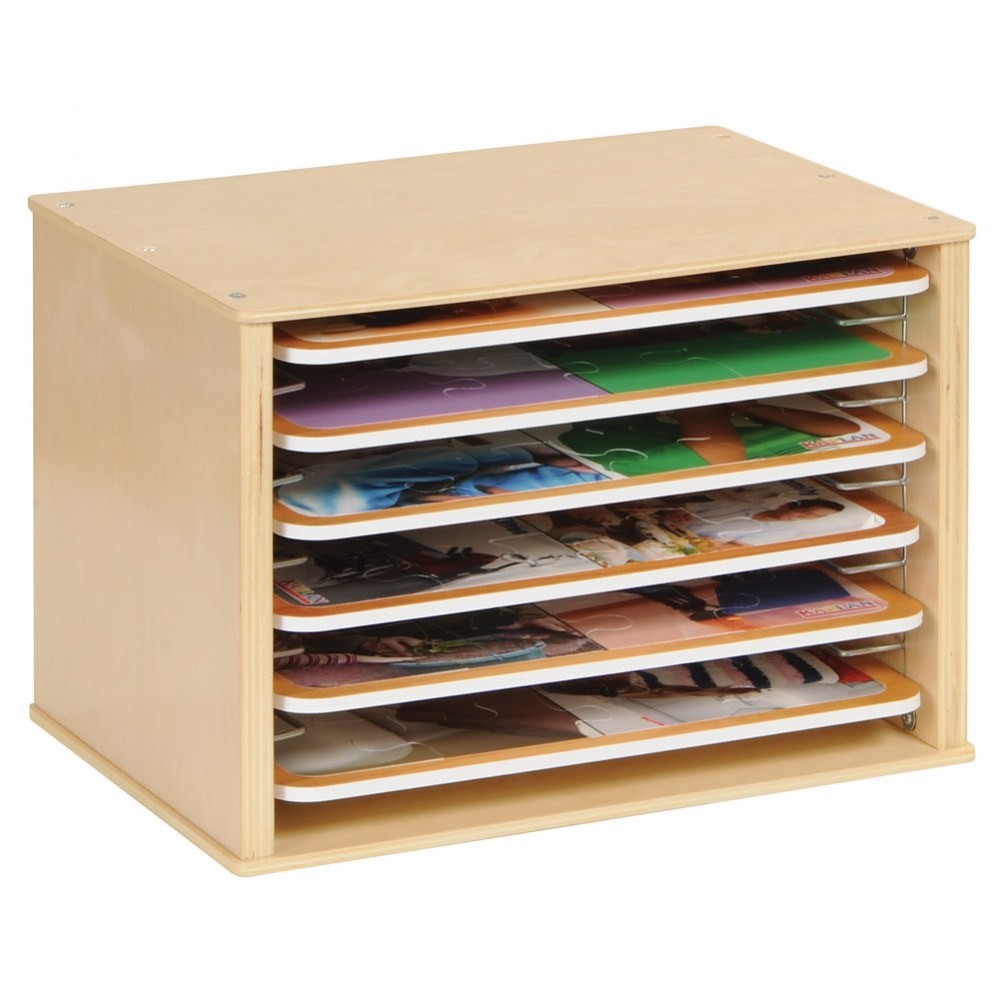 Kaplan Early Learning Kaplan Wooden Puzzle Rack