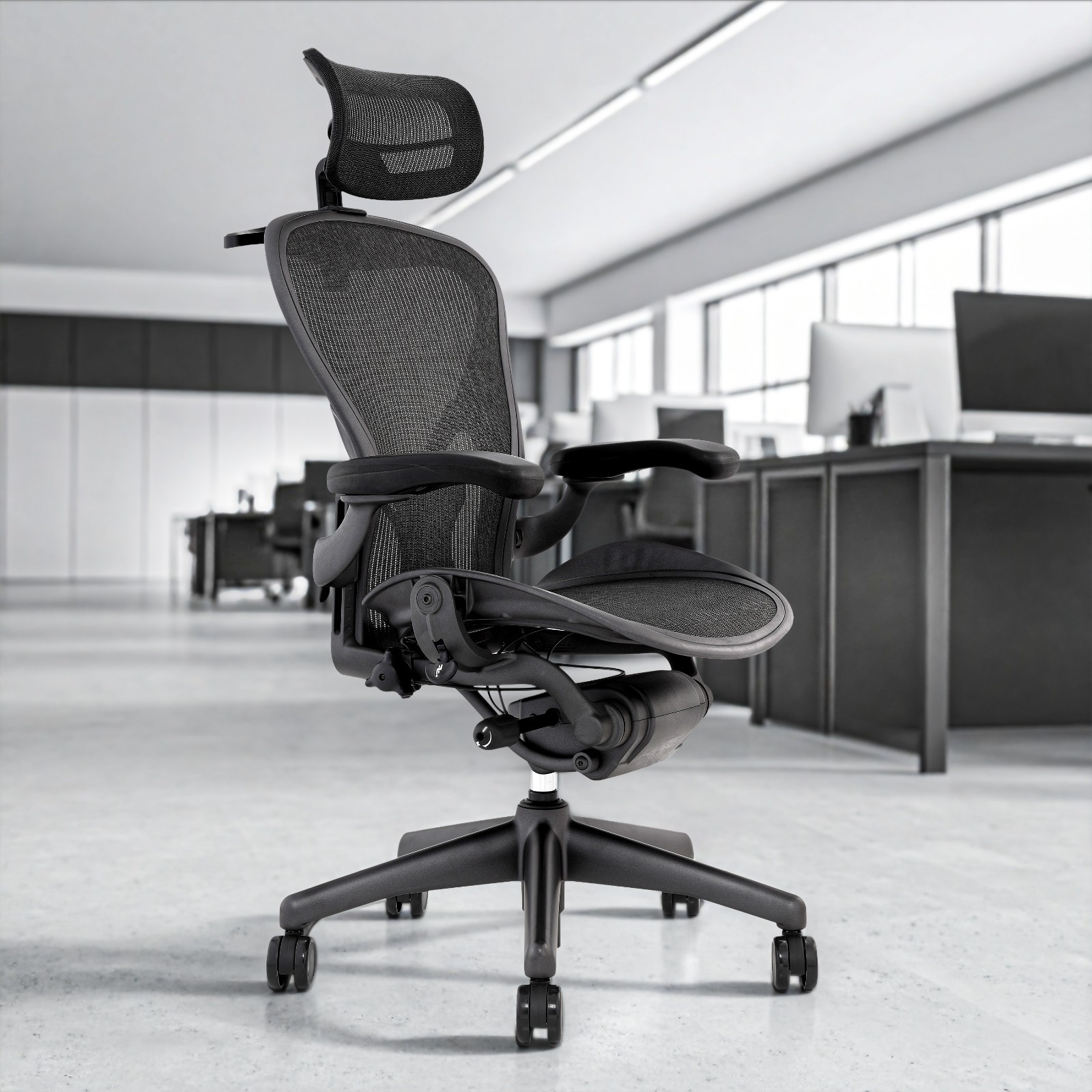 Herman Miller Aeron Size B Fully Loaded Posture Fit Support Chair - Open Box