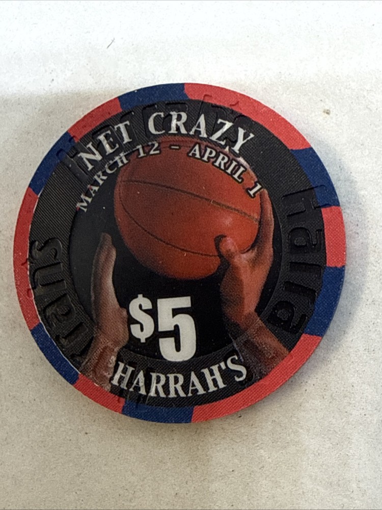 $5 Harrahs's Net Crazy Obsolete LV Mint, Never On A Table!!!
