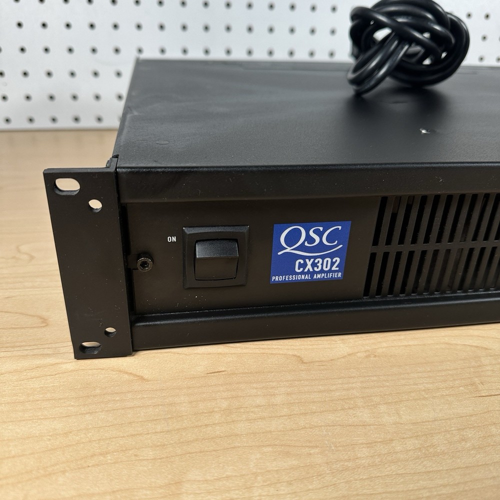 QSC CX302 2-Channel Professional Amplifier Tested