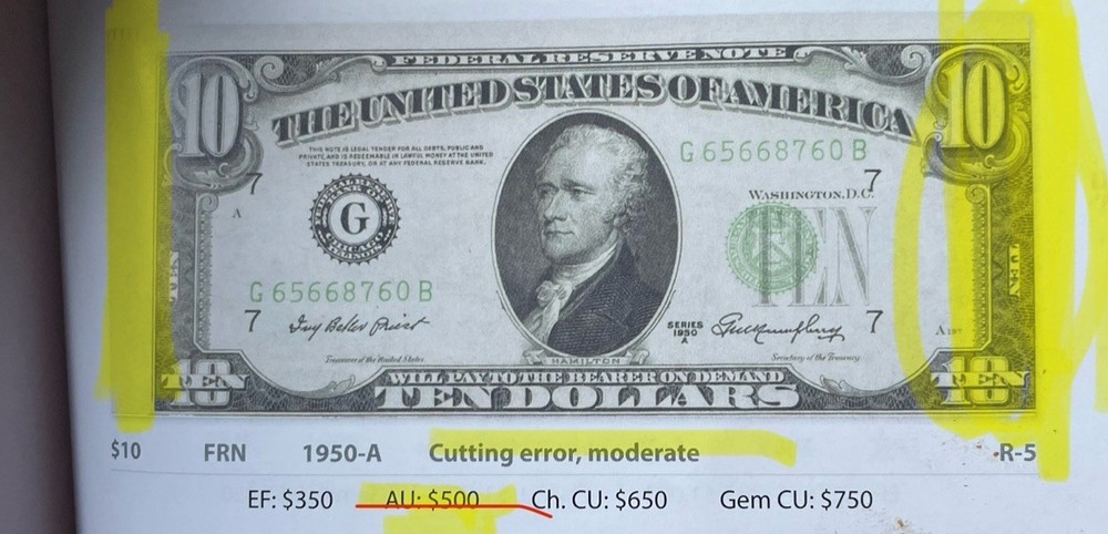 2021 $1 Bill - 💵 Cutting Error & Shifted Overprint! MODERATE MULTI-ERROR NOTE!