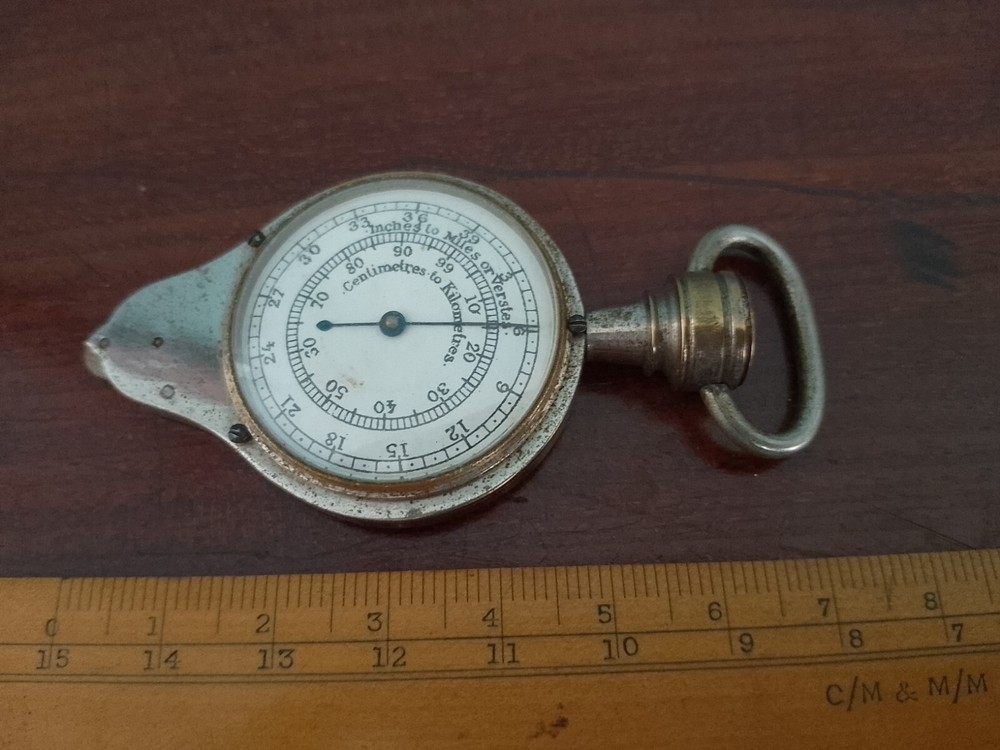 Antique Opsimeter Map Measure by Henri Chatelaine