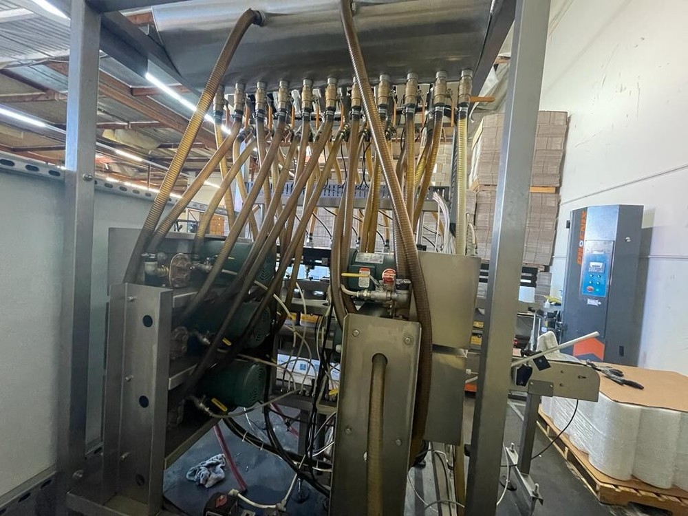 Automatic Inline Liquid Filler, 10 nozzles