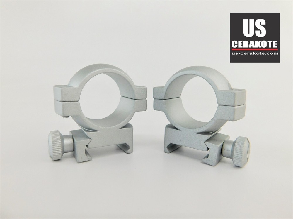 Vortex Hunter Riflescope Rings 1" Medium Weaver Style Satin Silver RING-M