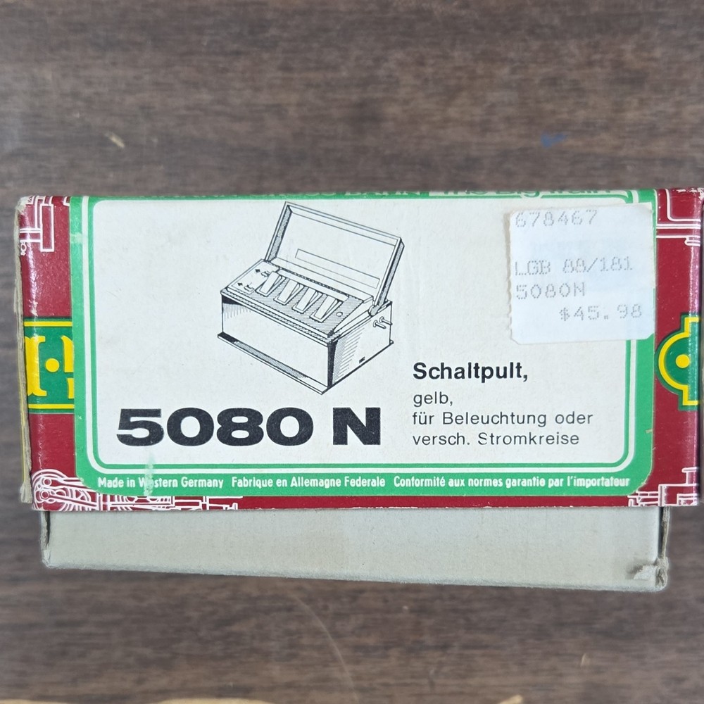 LGB 5080N Switch Control Box Yellow Plastic