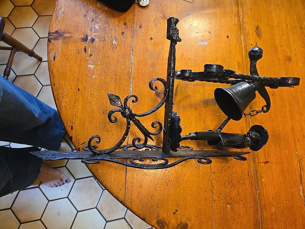 Vintage Wrought Iron Decorative Knocker