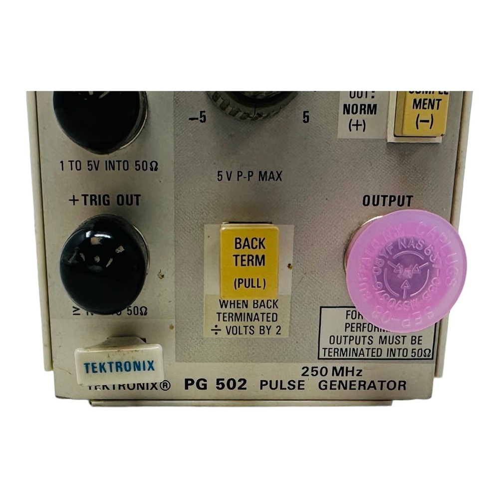 TEKTRONIX PG502 PULSE GENERATOR ***CALIBRATED***