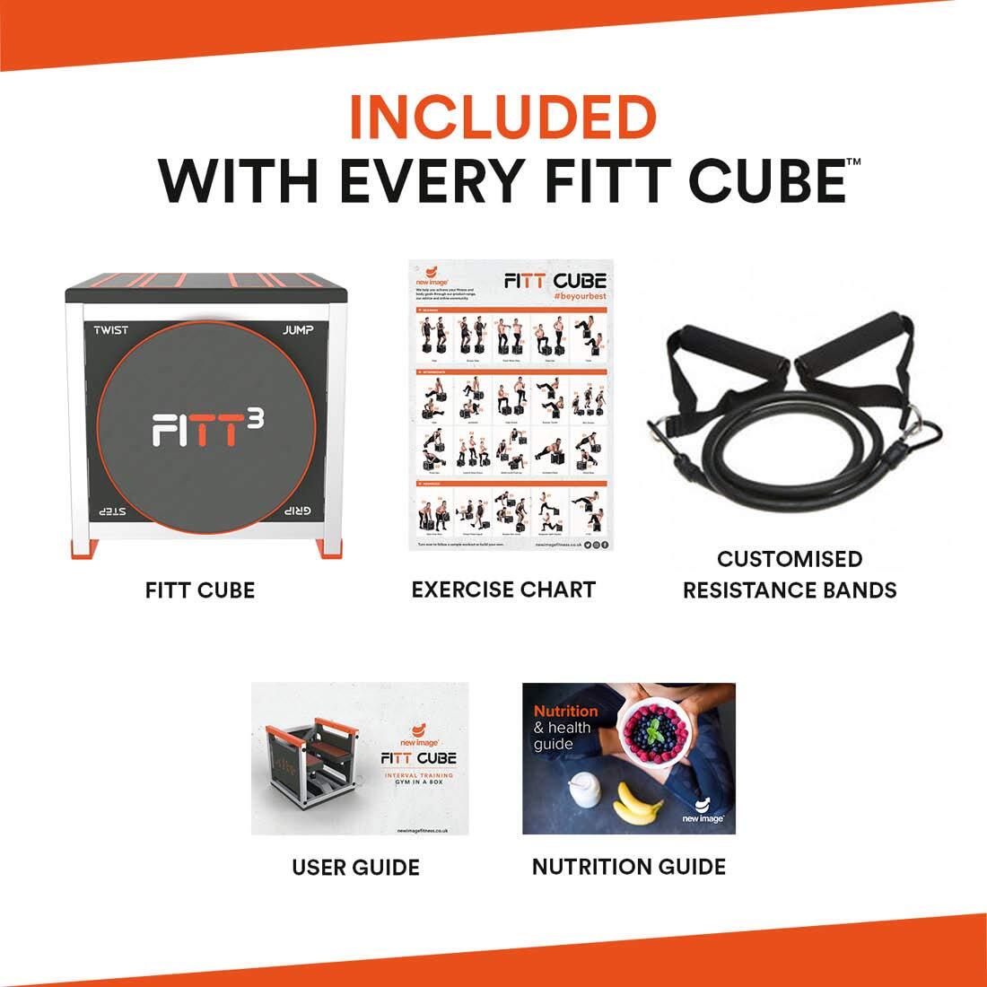 New Image Unisex's FITT 3 Cube Total Body Workout, High Intensity Color Varies