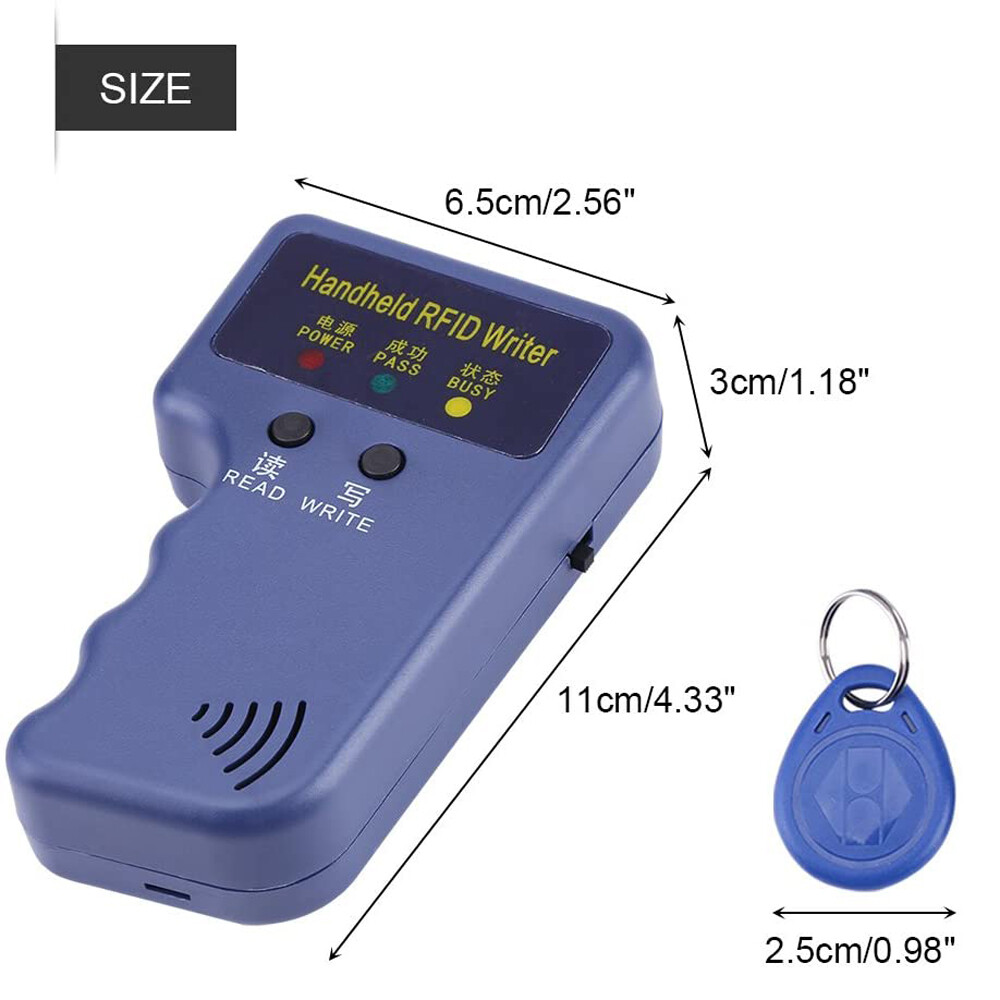 125KHz RFID Copier ID Card Reader Handheld Writer Access Control Card Duplicator