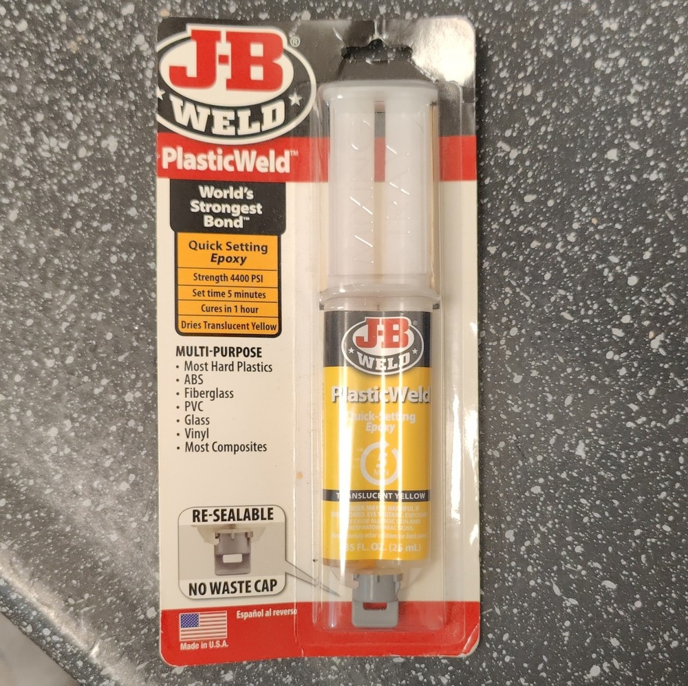 J-B Weld PlasticWeld Quick Setting Epoxy 50132 Multi-Purpose Re-Sealable