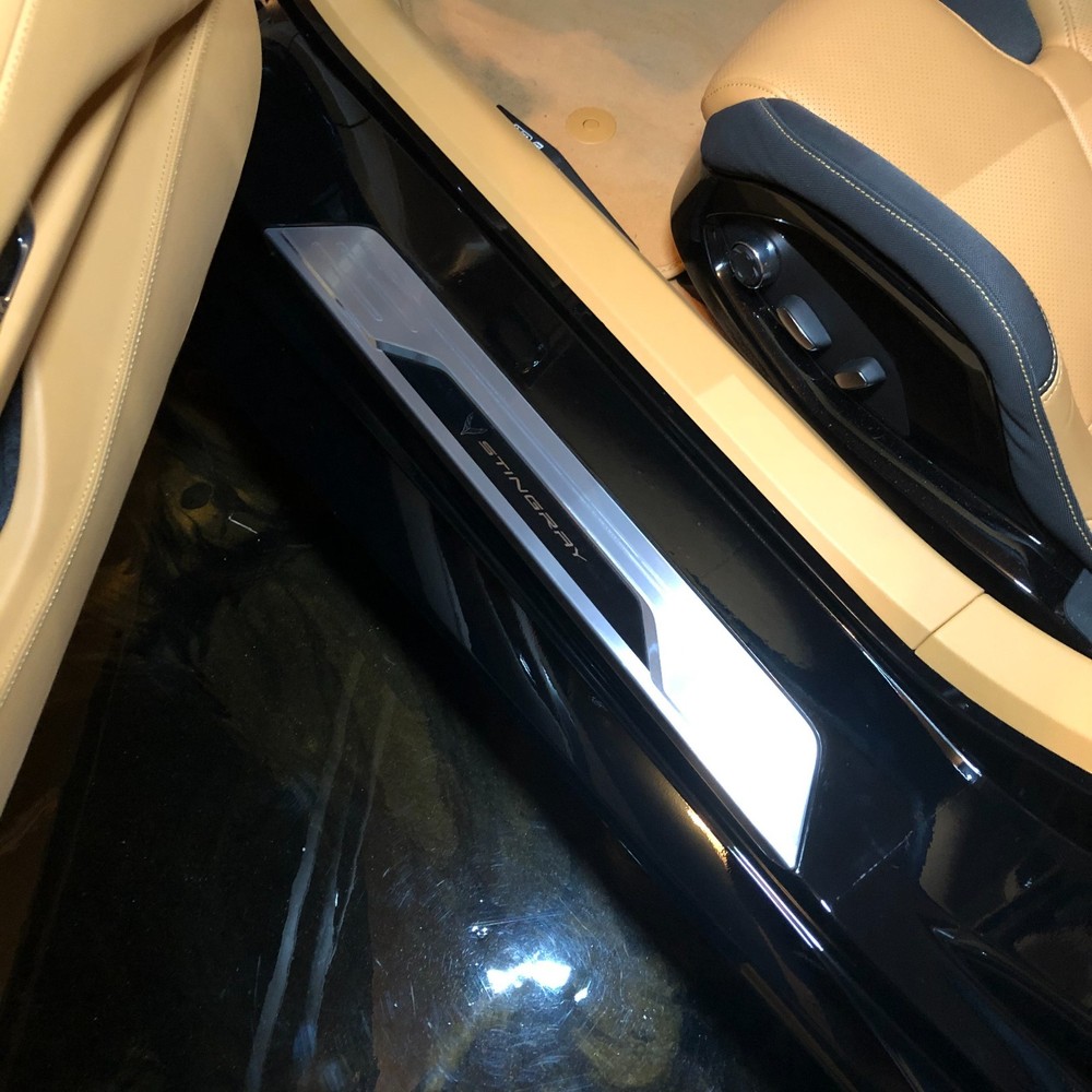 C8 Corvette Clear Door Sill Protector Precut PPF Fits 2020-2026 Models