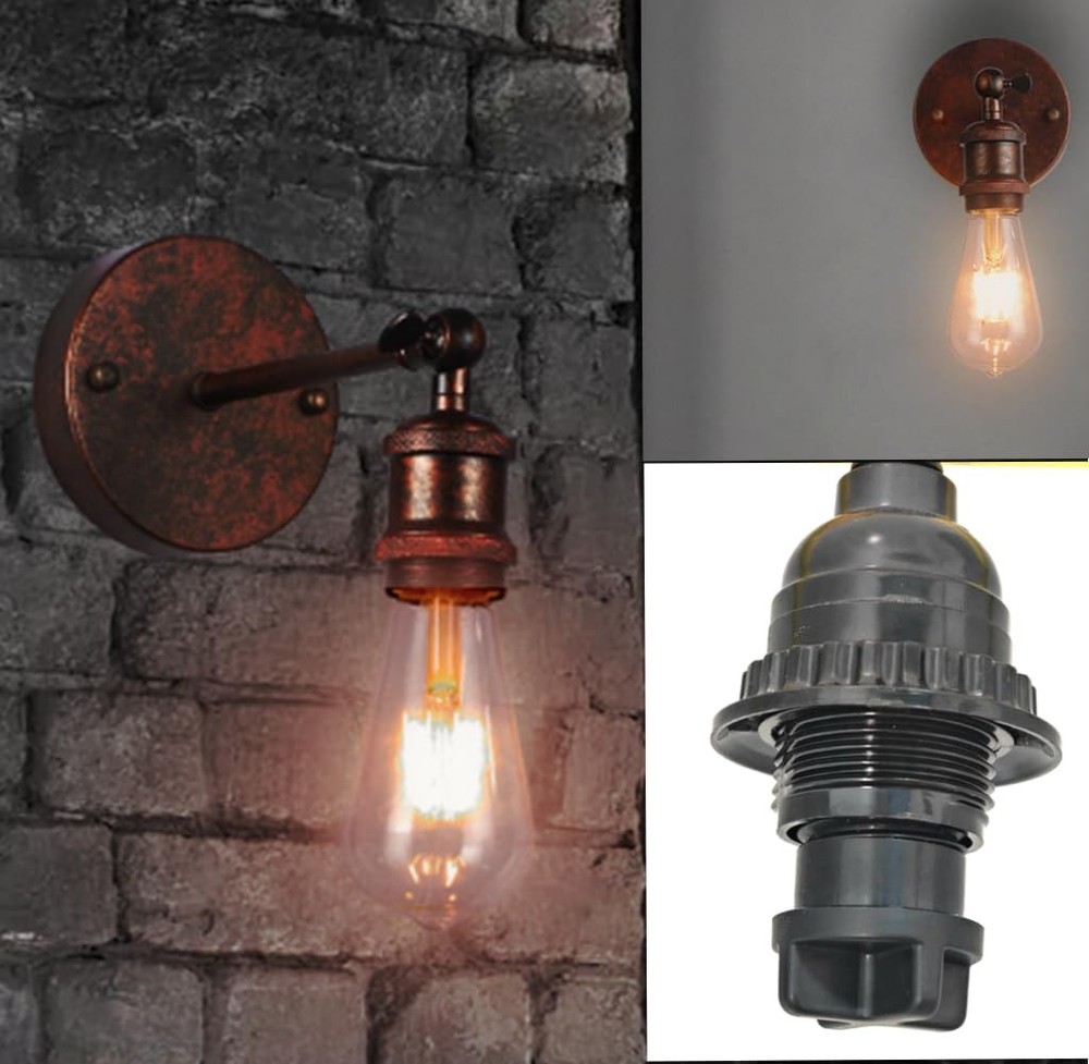 8Pcs Light Socket Safety Cap Plugs,E26 Cover Plug,Light black