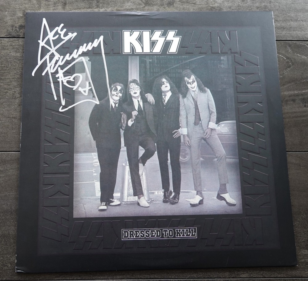Ace Frehley SIGNED in White Dressed To Kill Vinyl LP Album Autograph KISS
