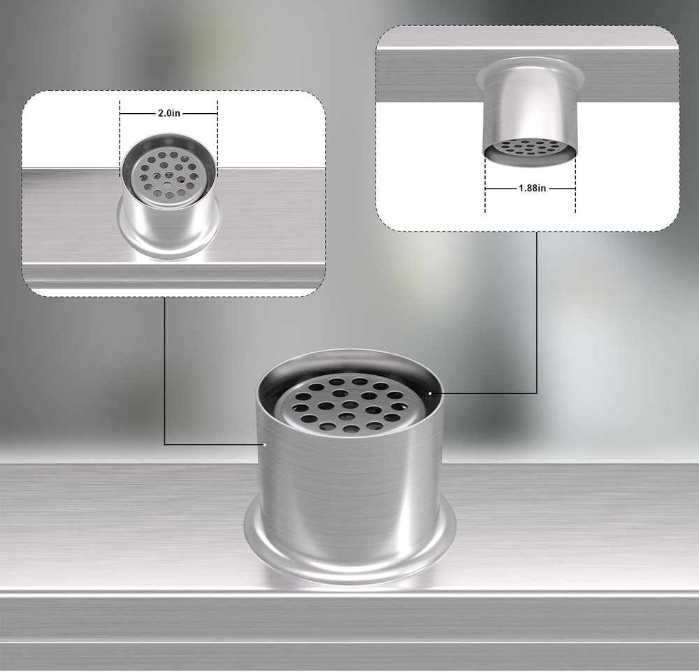 Linear Shower Drain 30 Inch Brushed Nickel with Tile Insert Grate Rectangle Floo