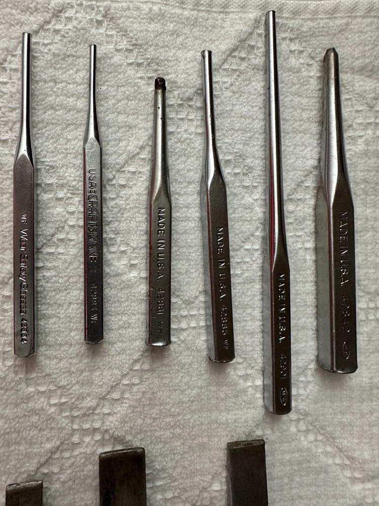 Vintage Craftsman Chisel and Punch 10 pc Set
