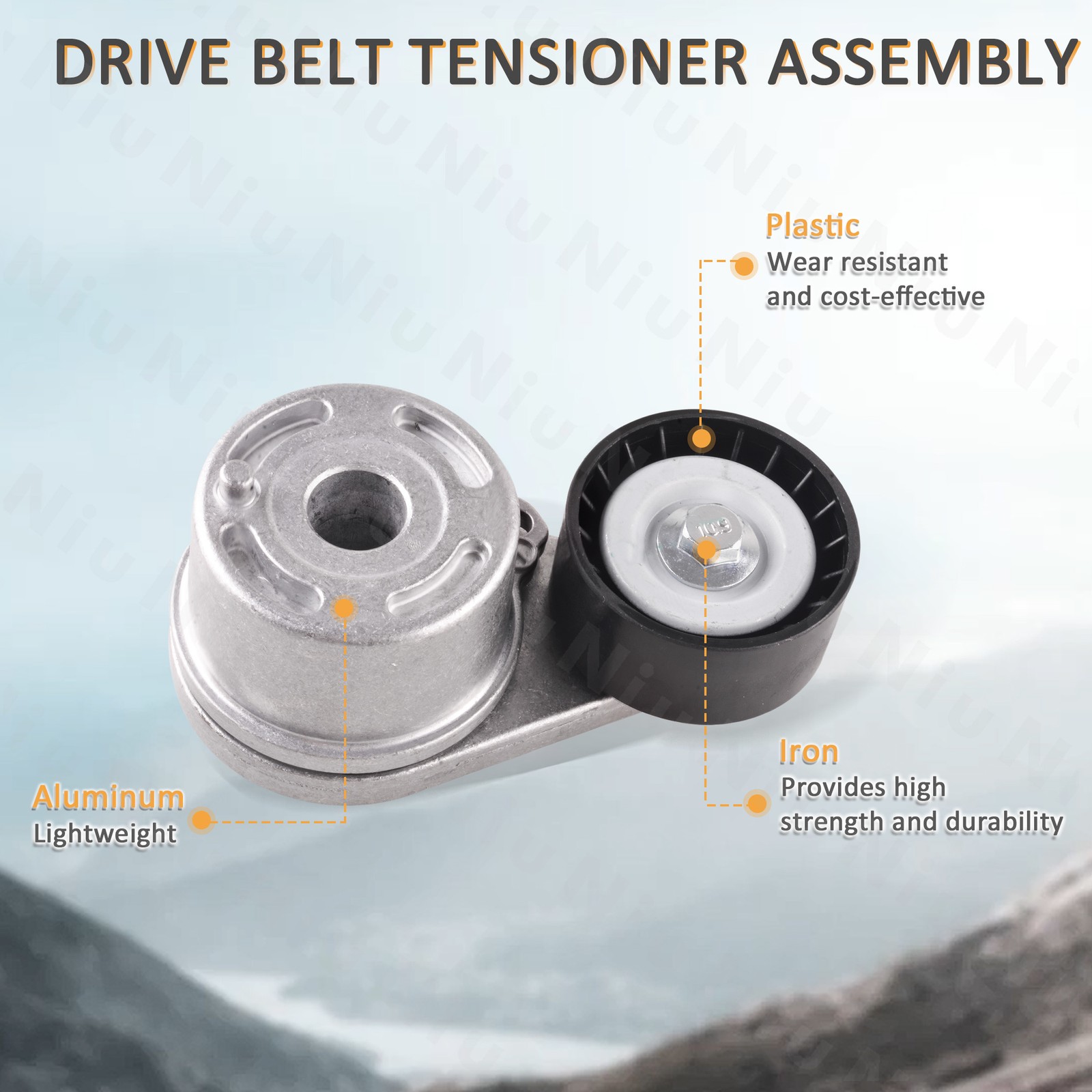 New Motor Engine Belt Tensioner Pulley fit 16-22 Infiniti Q50/17-21 Q60