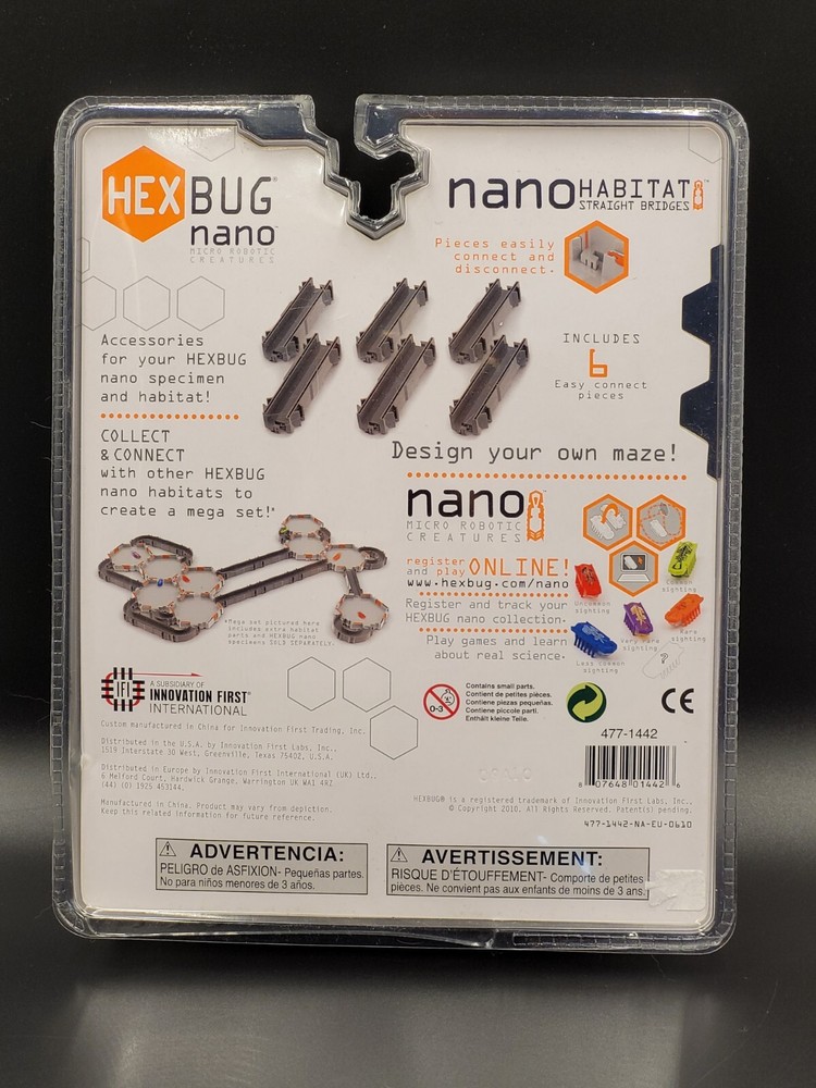 HEXBUG Nano Track 6 Piece SEALED 2010 Micro Robotic Bridges Plastic