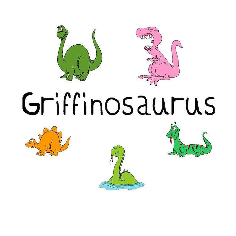 CafePress Griffinosaurus 10" Wall Clock (124004418)