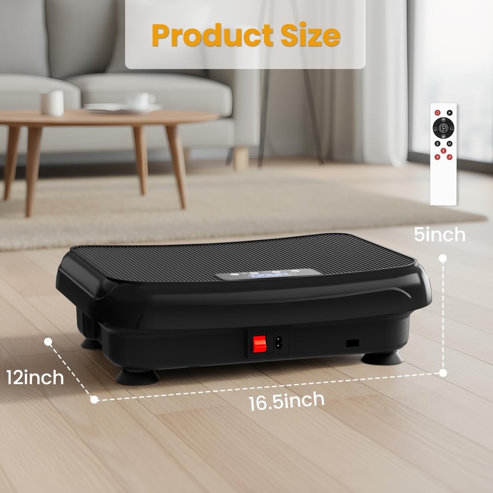 Vibration Plate Exercise Machine Mini Vibrating Plates for Lymphatic Drainage...