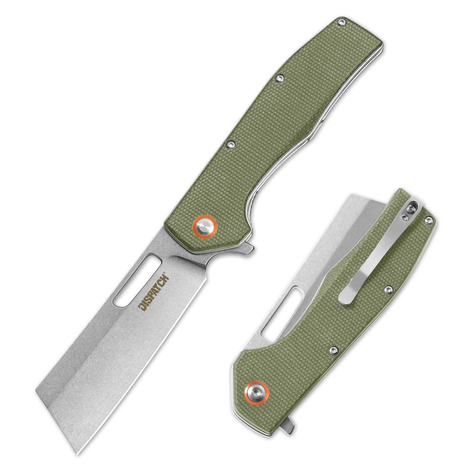 Pocket Knife with Clip,EDC Tactical Folding Knife ,Micarta Handle,Filpper Open
