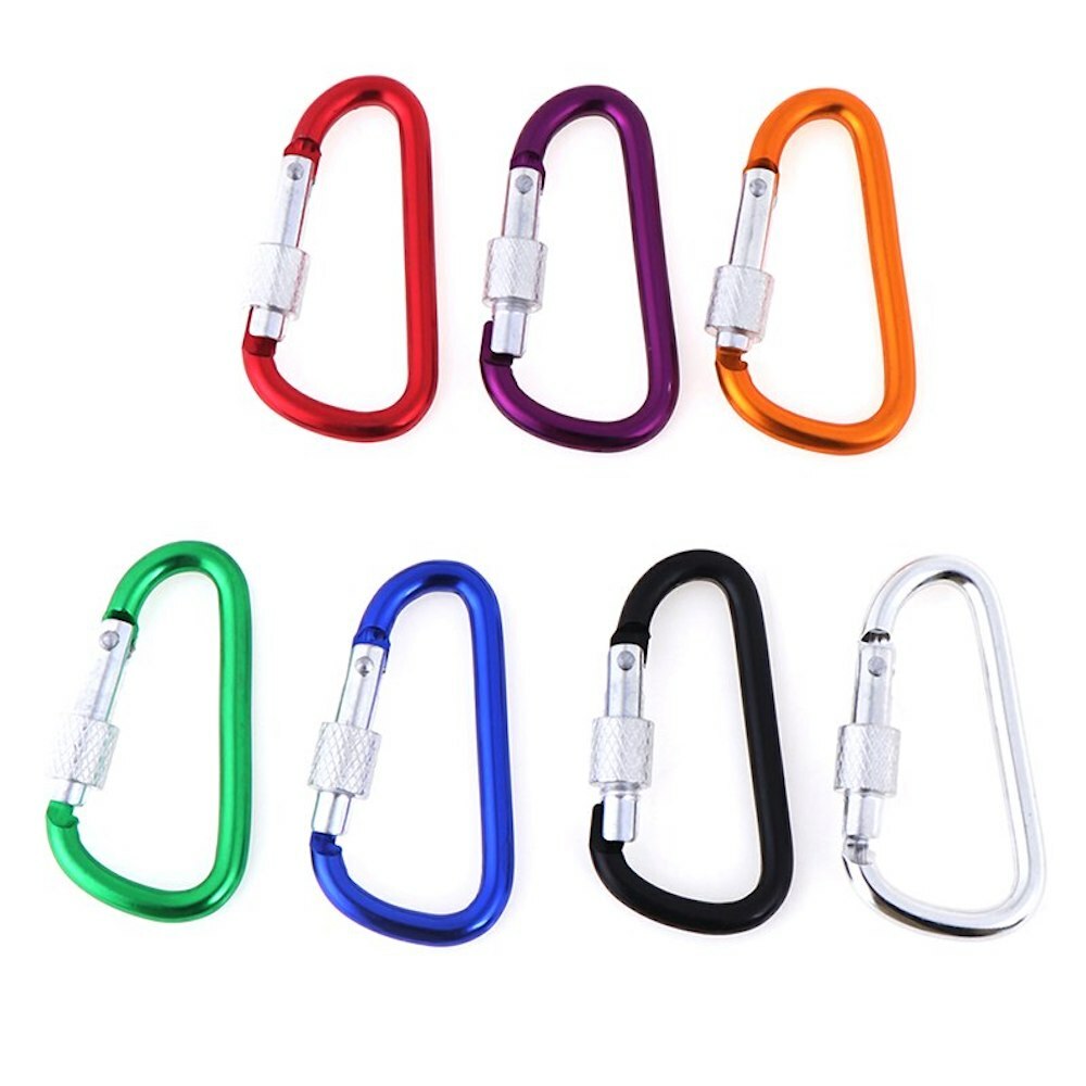 MINI D HOOK/CLIP packs Carabiner aluminum lock FOR backpacks/purses/hand bags