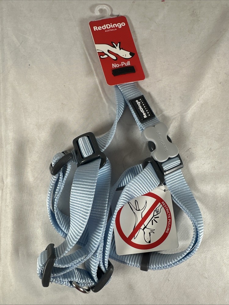RedDingo No-Pull Dog Harness Pastel Blue, Size Medium/Large NEW