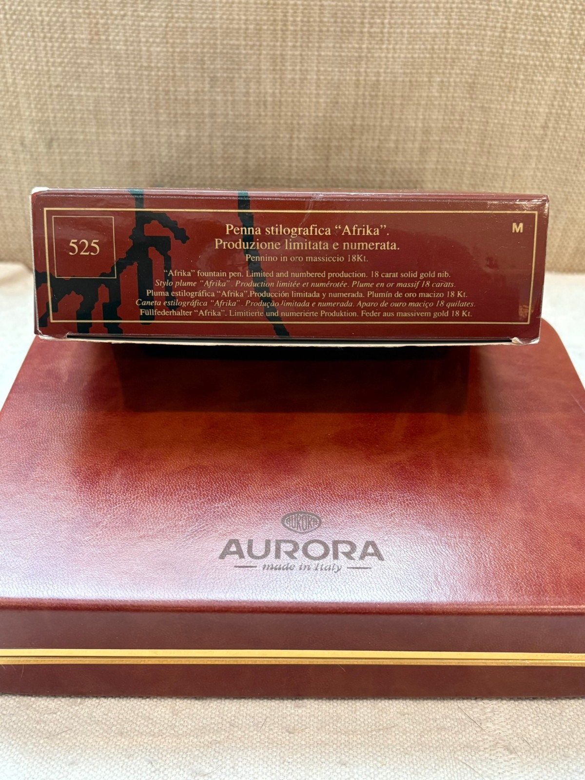 Aurora Africa Fountain Pen- EXCELLENT Cond., WITH BOX AND INK. LOOK!