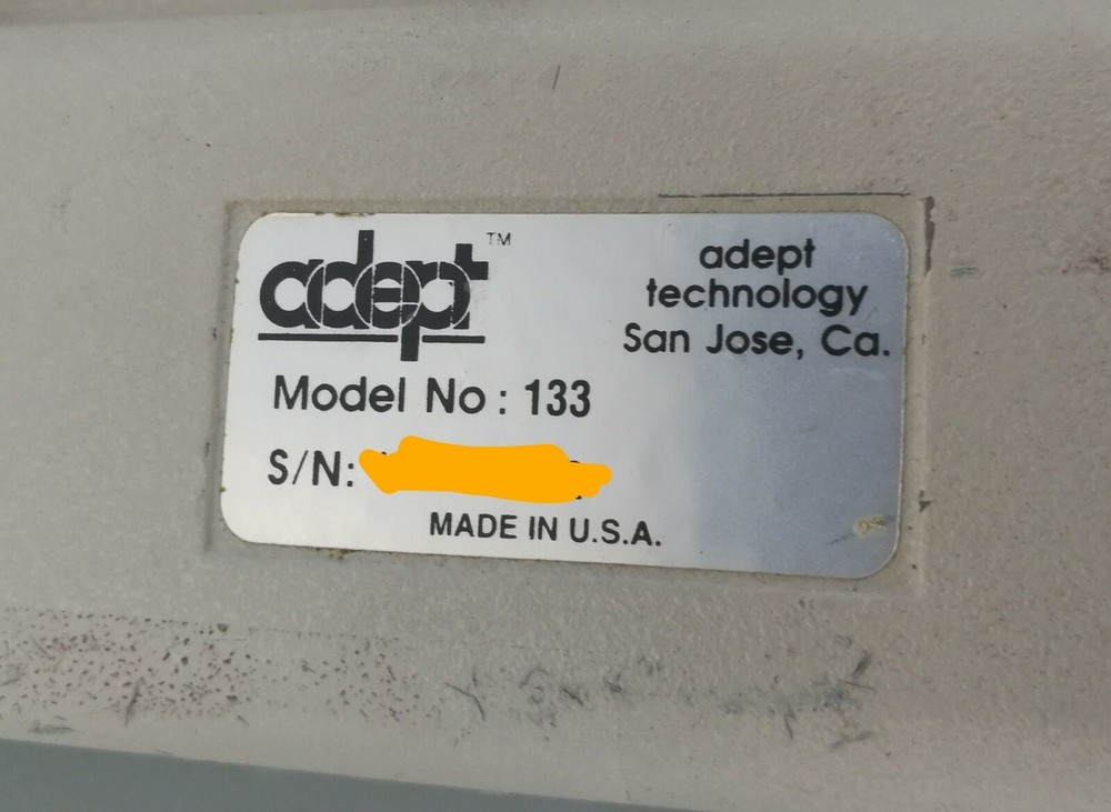ADEPT TECH PENDANT CONTROLLER MODEL NO:133 P/N 133