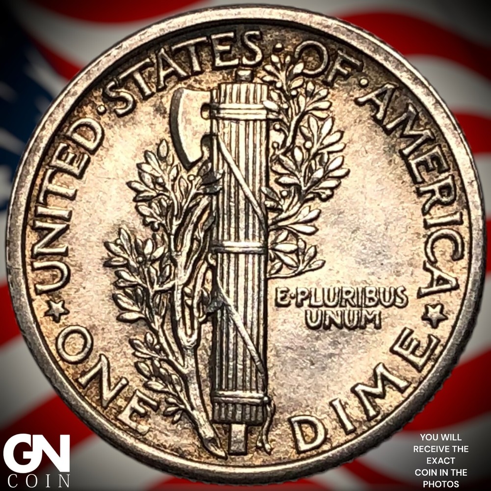 1916 P FULL BANDS FB Mercury Dime Y8666