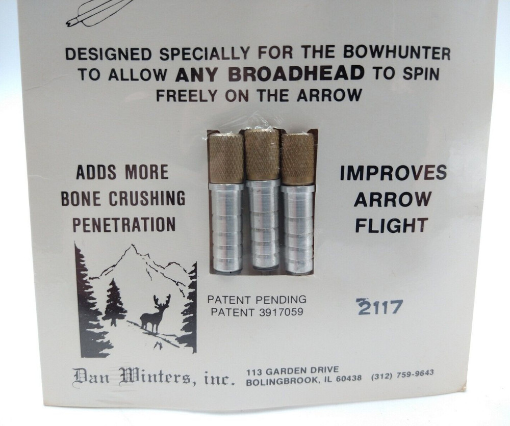 Spinsert Broadhead Arrow Attachment #2117 by Dan Winters Inc - More Penetration