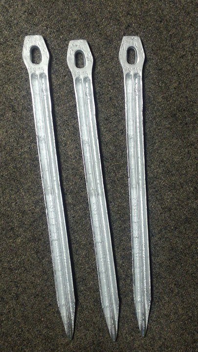 WWI Repro 1915 German Zeltbahn Tent Stakes (3 in a set)