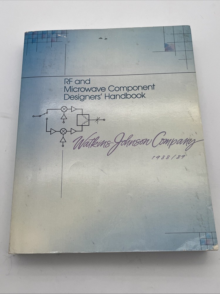 RF & Microwave Component Designers Handbook Vintage Computing Sales Catalog 1988