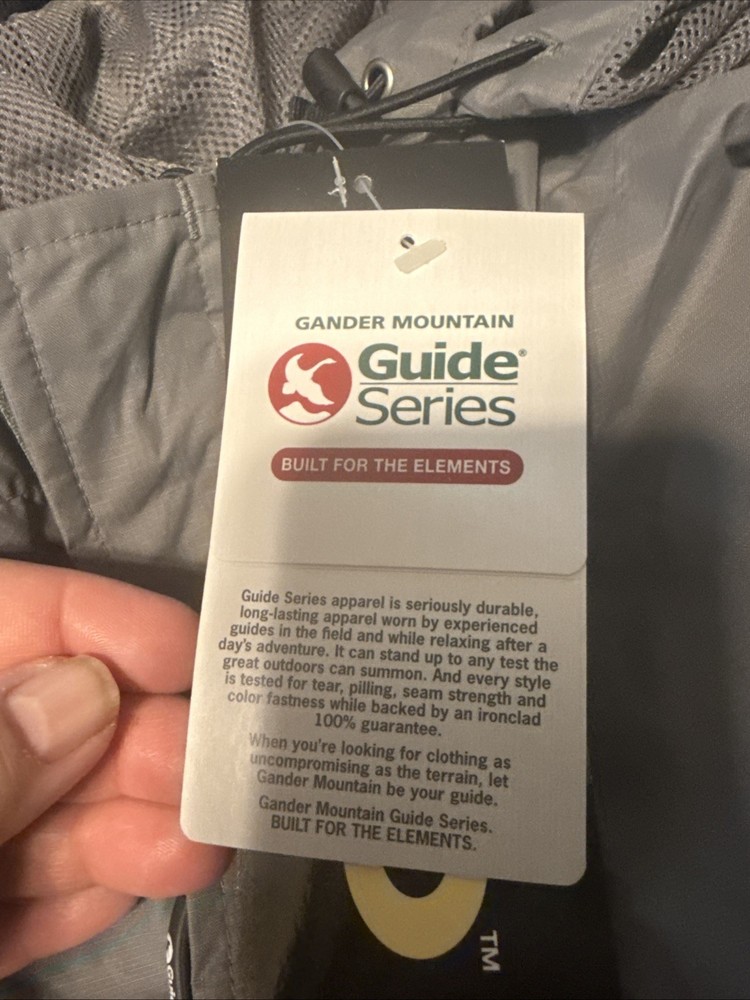 Gander Mountain Guide Series TecH2O Jacket Waterproof Breathable Size: XL Gray