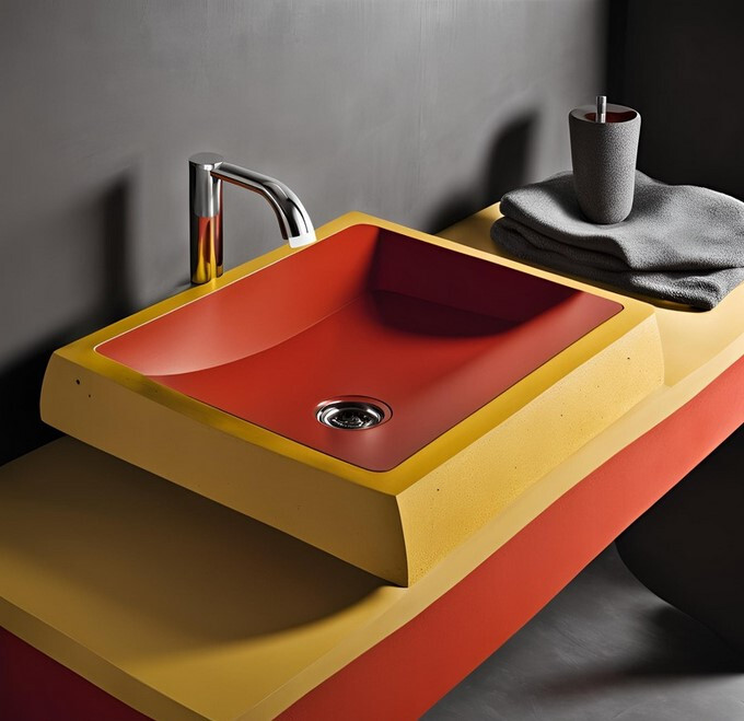 Ultra Modern concrete sink, any color or shape.