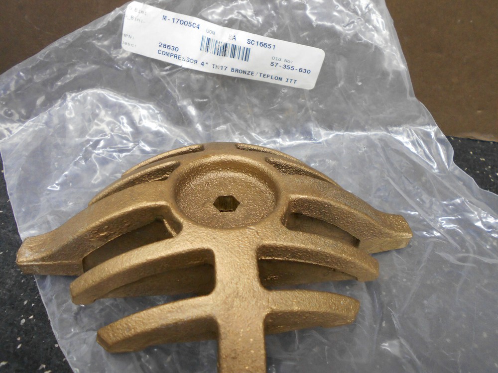 SAUNDERS 28630 4" BRONZE DIAPHRAGM VALVE COMPRESSOR