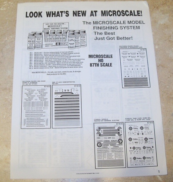 Microscale Decals Illustrated 1991 Catalog (TA #1)