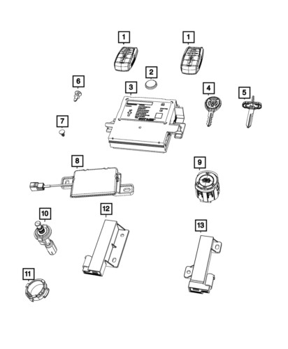 Wireless Ignition Module Mopar 68291646AK