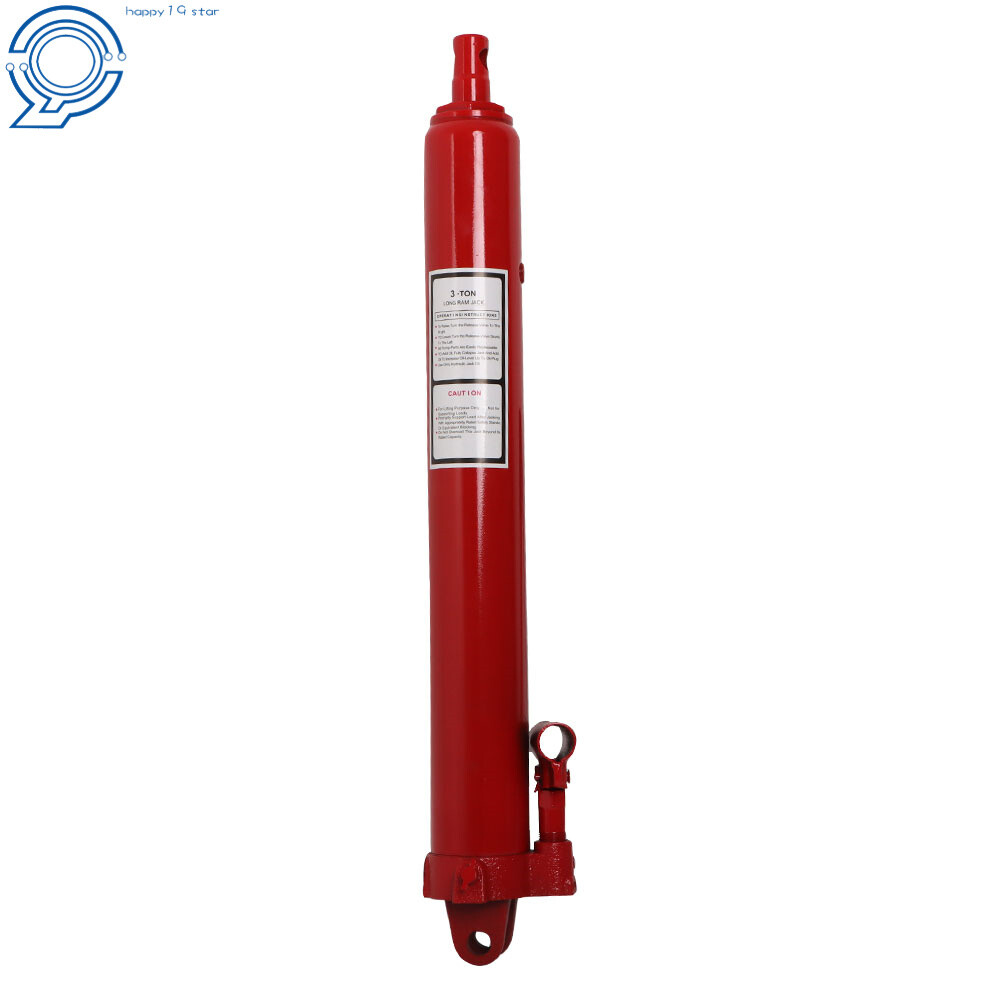 New 3 Ton Long Manual Hydraulic Ram Jack Single Pump Engine Lift Cherry Picker