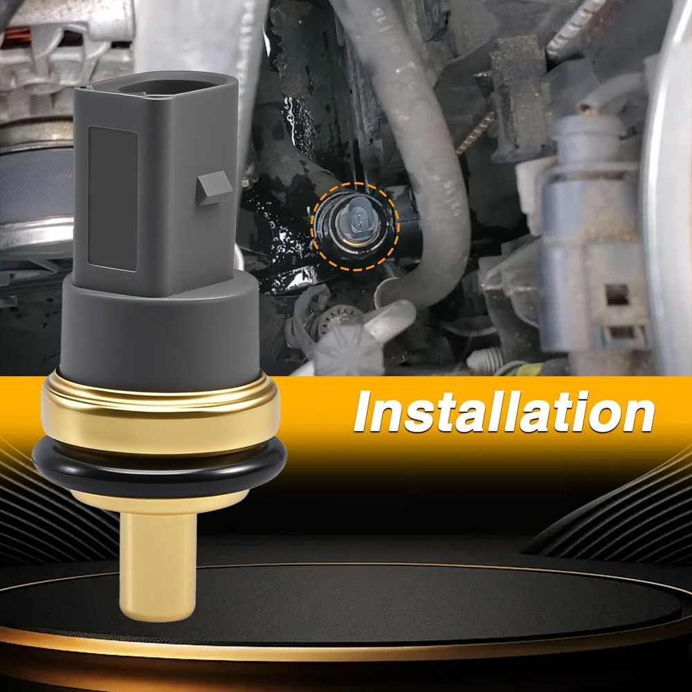 Engine Water Temperature Sensor, ECT Thermo Switch Compatible with Passat Jet...