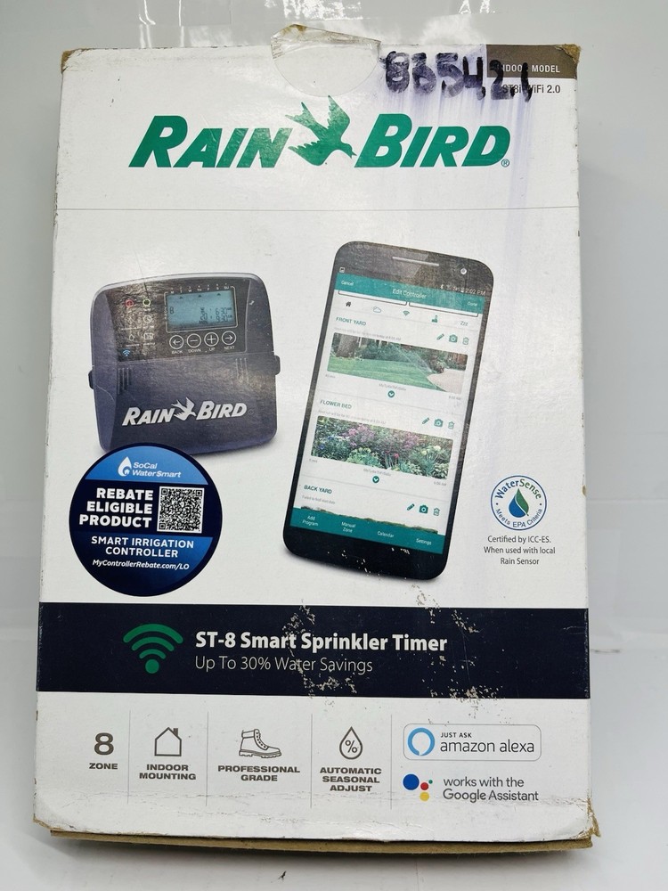 Rain Bird ST8I-2.0 8-Zone Indoor Irrigation System Controller -New In Box