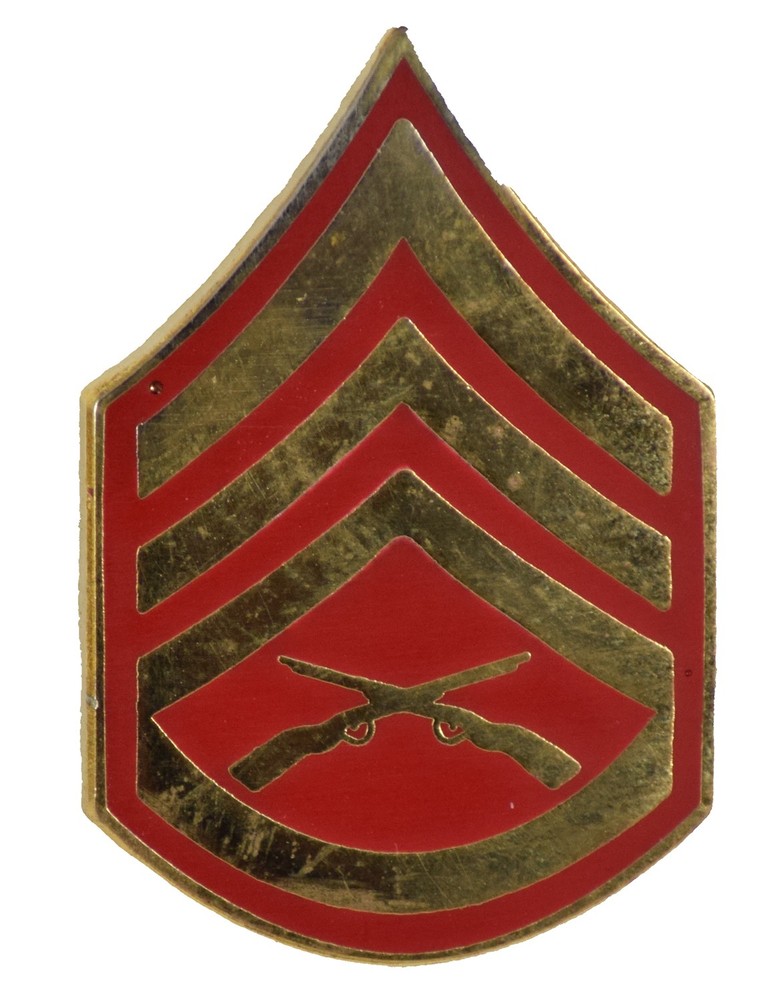 E-6 STAFF SGT HAT PIN