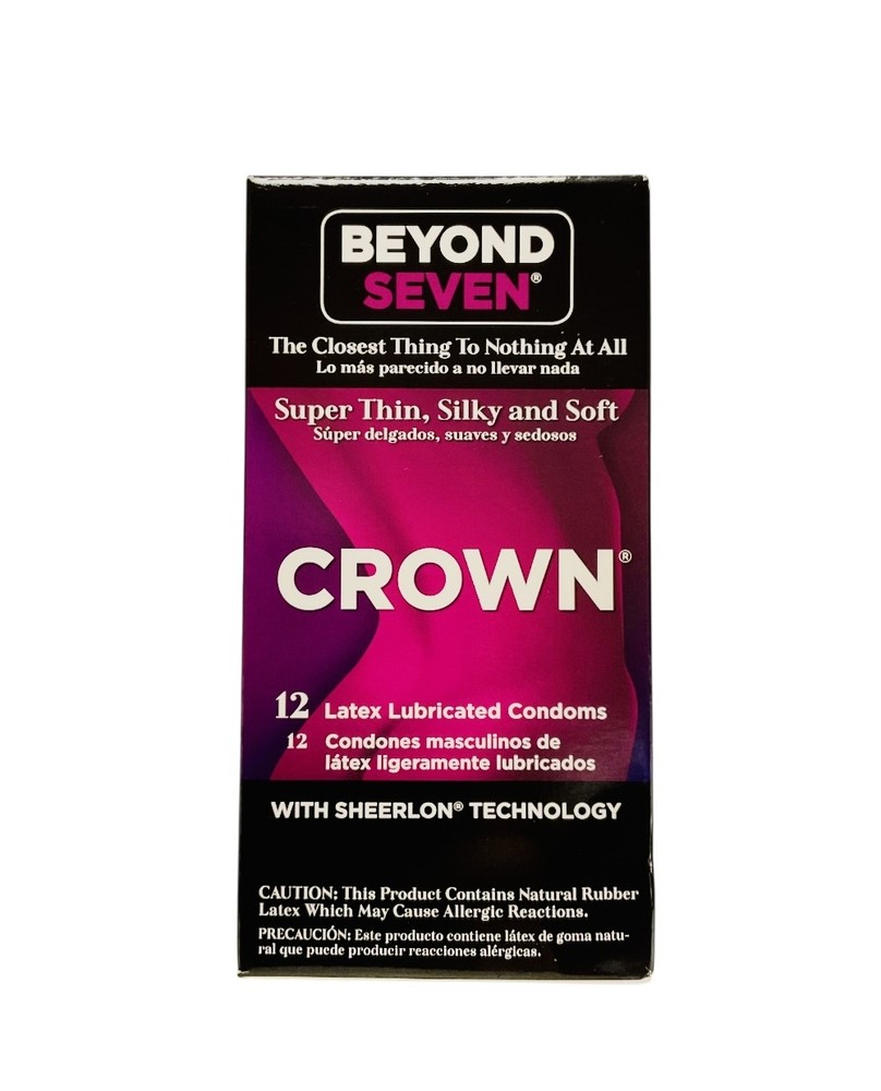 Crown Lubricated Condoms - 12 count