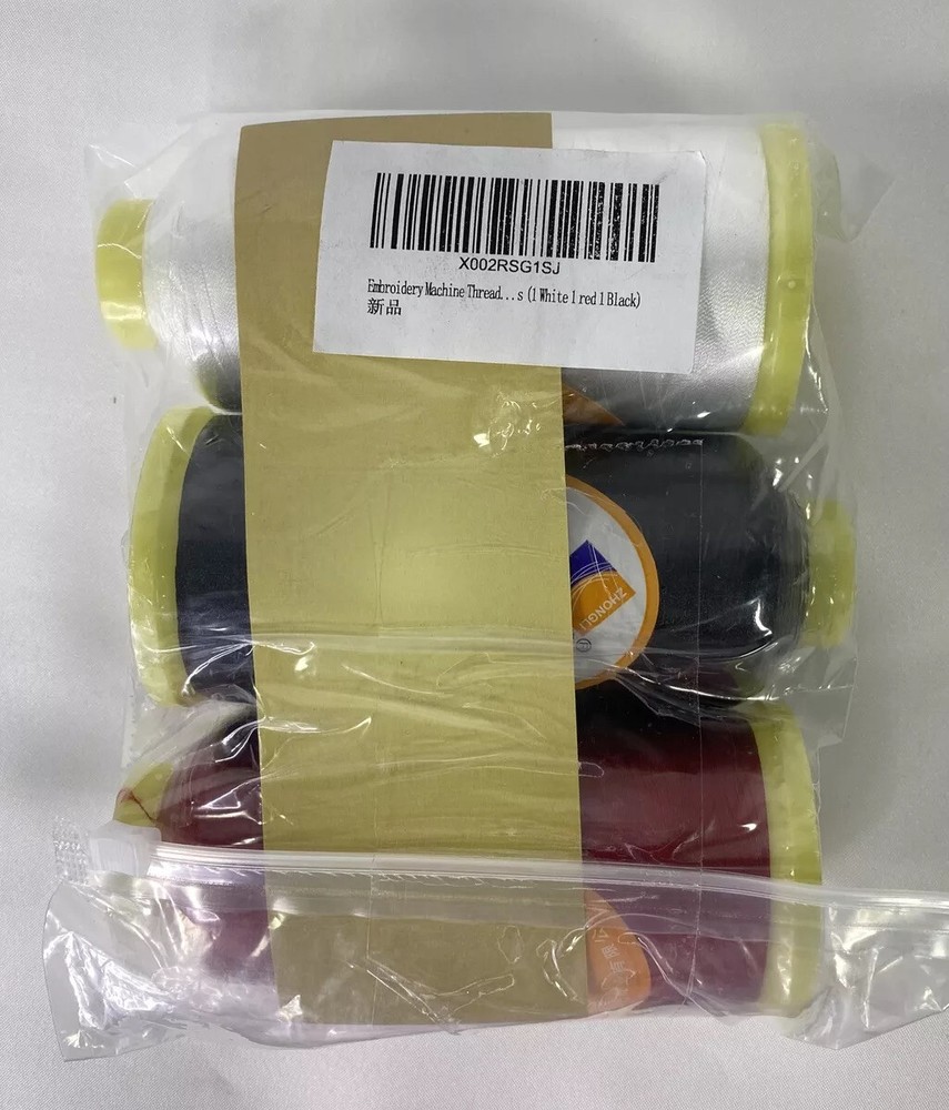 Embroidery Machine Thread Polyester Sewing Thread- 5500Y Yards On Each Spool.