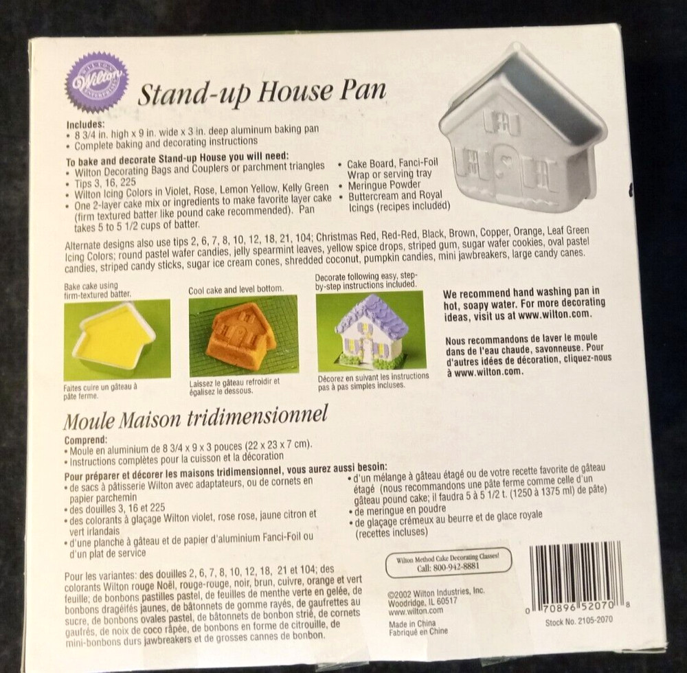 Wilton Stand-Up House Pan 2002