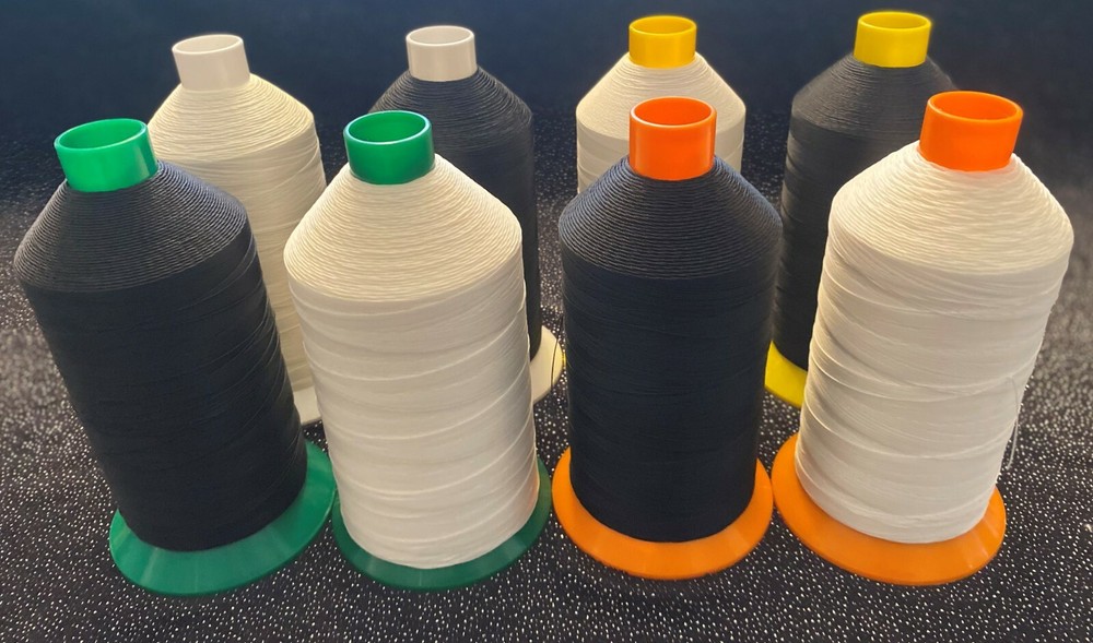 Amann Polyester Bonded Black & White Thread 16OZ, Outdoor use, UV
